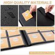 Card Binder 9 Pocket Storage 360 Card Binder,Trading Card Binder (Black) | Senior and Sturdy Side-Loading Album,Intended For YuGiOh,MTG, TCG,Game Cards & Baseball Card Binde