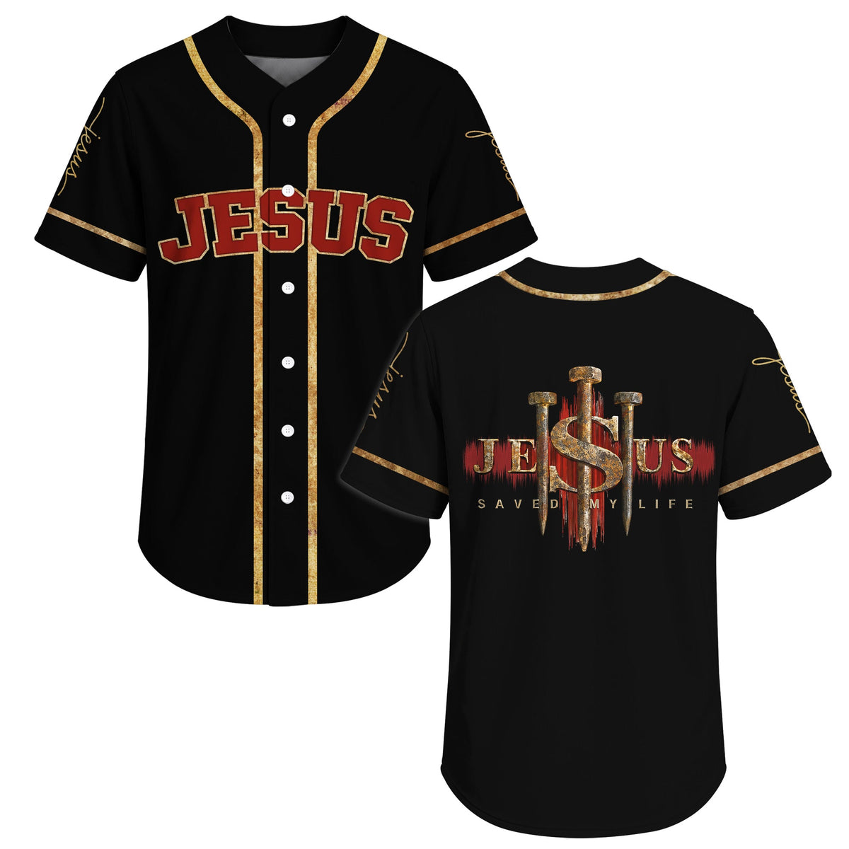 Jesus The Way The Life Christian Baseball Jersey