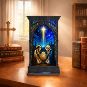 Jesus’ Birth Stained Glass Suncatcher - Perfect for Prayer Corner, Gift, or Home Decor