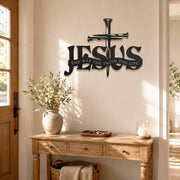 Jesus The Way The Truth The Life Metal Wall Art for Christian Home Decor