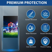 200 Card Sleeves Hard Plastic, Trading Card Holder (100 Hard + 100 Soft) | 3"x 4" Sports Cards Protectors, 35pt Baseball Card Holder Hard Cases fit for Baseball Sports MTG PKM Cards