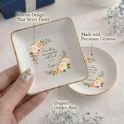 Personalized Name Christian Jewelry Dish – Custom Scripture Ring Tray, Faith Gift for Her
