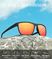KALIYADI Polarized Sunglasses Men, Lightweight Mens Sunglasses Polarized UV Protection Driving Fishing Golf