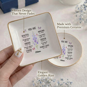 Personalized Name Christian Jewelry Dish – Custom Scripture Ring Tray, Faith Gift for Her