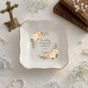 Personalized Name Christian Jewelry Dish – Custom Scripture Ring Tray, Faith Gift for Her