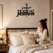 Jesus The Way The Truth The Life Metal Wall Art for Christian Home Decor
