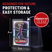 Ultra Pro 3" x 4" Clear Regular Toploader & Card Sleeves Bundle,100 Pack | Soft Protective Sleeves, Rigid Plastic Holders, Archival-Safe Material, Clear Display, Ideal For Collectors And Card Storage