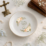 Personalized Name Christian Jewelry Dish – Custom Scripture Ring Tray, Faith Gift for Her