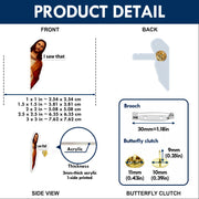 Jesus Watching “I Saw That” Cute Christian Acrylic Pin – Faith-Based Pin for Apparel and Accessories
