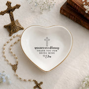 Personalized Name Christian Jewelry Dish – Custom Scripture Ring Tray, Faith Gift for Her
