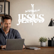 Jesus The Way The Truth The Life Metal Wall Art for Christian Home Decor
