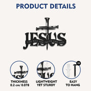 Jesus The Way The Truth The Life Metal Wall Art for Christian Home Decor