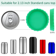 6 Pack Silicone Soda Can Lids – Reusable Can Covers for Soda, Beer, and Beverages – BPA-Free, Fits Standard Cans – Perfect for Juice, Coke, and More