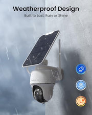 REOLINK Argus PT Ultra First 4K Solar Security Cameras Wireless Outdoor | 360° Pan Tilt Auto-Tracking, 8MP Color Night Vision, 2.4/5 GHz Wi-Fi 6, No Subscriptions, Home Hub Compatible