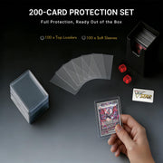 Foluck 9 Pocket Top Loader Binder Trading Card Binder Holds 252 Toploaders