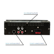 Dual Electronics MXD140B Marine Stereo Bluetooth Single DIN Weatherproof AM/FM
