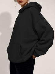 Trendy Queen Womens Hoodies Oversized Sweatshirt | Cozy Fleece Hoodie,Basic Pullover Sweatshirt,Large Kangaroo Pocket,Seamless Daily Outfit Match