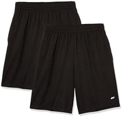 Amazon Essentials Men's Athletic Basketball Gym Shorts, Breathable Moisture Wicking, Loose-Fit Performance Tech, Pack of 2