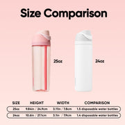Owala FreeSip Tritan Water Bottle 25 oz Rose Quartz