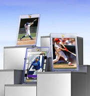 50ct Magnetic Card Holder, 35pt One Touch Card Holder for Trading Cards | U-V Protectors Hard Plastic, Magnetic Card Case for Trading, Sports, Game, Football, Baseball Cards