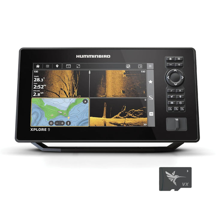 Humminbird XPLORE Series GPS Fish Finder MEGA Side Imaging+ & HD Touchscreen Display