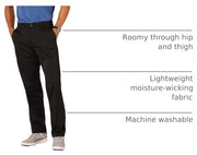 Amazon Essentials Men's Classic-Fit Moisture-Wicking Stretch Golf Pants with Active Waistband (Available in Big & Tall)