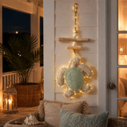 Lighted Coastal Sea Turtle Hanging Wall Decor with Remote