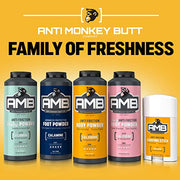 Anti Monkey Butt Body Powder, Talc-Free, 8 oz | Thigh Chafing, Sweat, Friction, & Itch Relief, Calamine for Rash & Odor Control, Men & Women