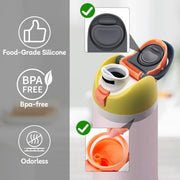 3 Sets Replacement Rubber Seal Gasket Parts for Owala FreeSip 24oz 32oz F1 | Water Bottle Lid Top Silicone Stopper and O Ring Compatible with Owala 16/19/24/32/40 oz Cap Mouth Insert Piece Accessories