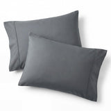 Bedsure Pillow Cases Queen Set of 2 - Dark Grey Double Brushed Microfiber Pillowcases 2 Pack, Super Soft Cooling Pillow Case Covers with Envelope Closure for Kids, Wrinkle, Fade Resistant, 20”x30“