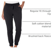 Amazon Essentials Women's Cotton Fleece Jogger Sweatpants with Drawstring (Available in Plus Size)
