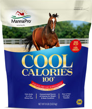 Manna Pro Cool Calories 100 Horse Supplement, High-Calorie, 8 lb Bag