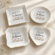 Personalized Name Christian Jewelry Dish – Custom Scripture Ring Tray, Faith Gift for Her