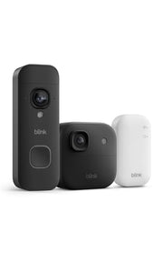 Blink Battery Doorbell 2K+ (newest model) and Outdoor 2K+ (newest model) — Wireless smart security, 2K video, enhanced audio. Sync Module Core included - 1 Camera + Battery Doorbell 2K+ (Black)