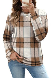 RUMIA Women's Crew Neck Sweatshirt Long Sleeve Tops for Women Fall Clothes | Outfits 2026 Fashion,Comfy Loose Fit Shirts,Casual Basic Pullover