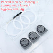 3 Sets Replacement Rubber Seal Gasket Parts for Owala FreeSip 24oz 32oz F1 | Water Bottle Lid Top Silicone Stopper and O Ring Compatible with Owala 16/19/24/32/40 oz Cap Mouth Insert Piece Accessories