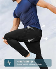 FOGFIRE Mens Sweatpants with Zipper Pockets Lightweight Athletic Joggers for Workout Running Gym Track Casual Wear