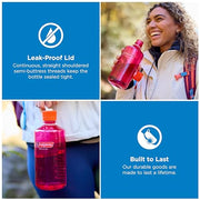 Nalgene 32 oz Narrow Mouth Water Bottle, Amethyst | BPA-Free, Durable & Lightweight, Leak Proof, Dishwasher Safe, Large Reusable Plastic Bottle for Hiking, Gym, Work & Travel
