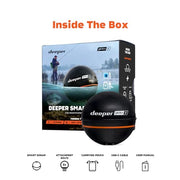 Deeper PRO+ 2 Sonar Fish Finder - Portable Fish Finder and Depth Finder For Kayaks, Boats and Ice Fishing with GPS Enabled | Castable Deeper Fish Finder with FREE User Friendly App