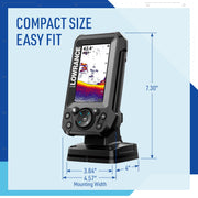 Lowrance Eagle Fish Finder, 4-to-9-inch, Sonar and C-MAP Options | 4, 5, 7 or 9-inch IPS display, Bullet, SplitShot HD or TripleShot HD transducer, C-MAP charts, features vary by model