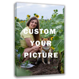 Custom Canvas Prints with Your Photos Framed Canvas Customized Wall Art Personalized Canvas Pictures for Pet/Family Gifts for Mom/Men/Women 8 x 10