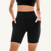 Leafigure 2 Pack Womens Biker Shorts with Pockets 6"