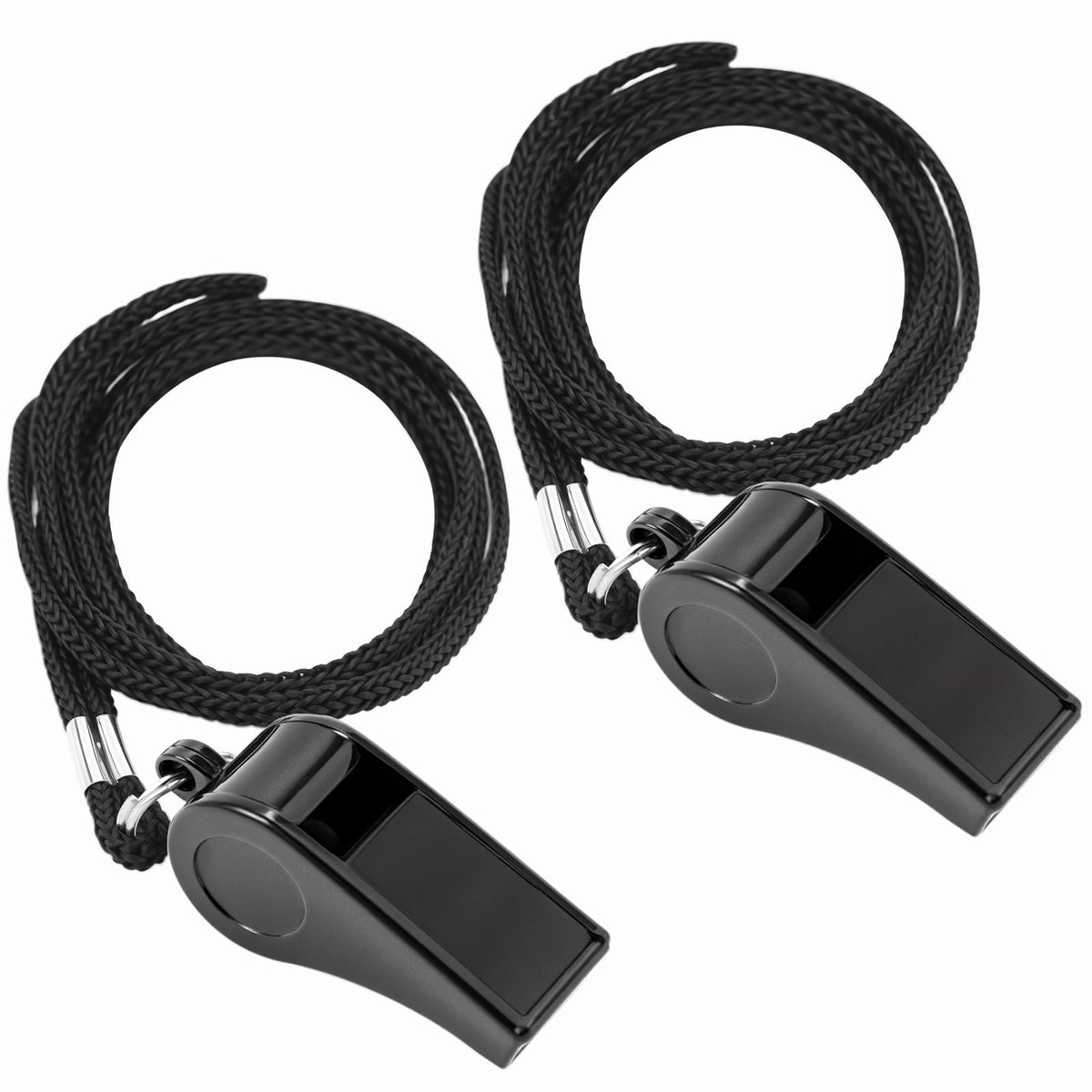 JKQAGD 2 Sports Whistles with Lanyard, Loud Crisp Sound Whistle Ideal for Coaches, Referees, Officials,Outdoor Enthusiasts, and Family Emergencies.
