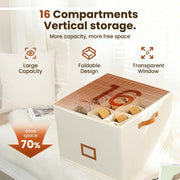 ⏰🔥LIMITED TIME 49% OFF! 👟 Fabric Shoe Organizer Storage Box – Foldable, Large Capacity, Dustproof & Breathable for Closet & Bedroom 🧺✨