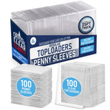 Invested Alliance 200-Pack Toploaders & Card Sleeves – 100 Crystal-Clear 35PT Top Loaders + 100 Penny Sleeves, 3x4 Hard Plastic Protectors for Trading, Baseball, Football & Sports Cards