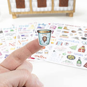 bloom daily planners Holiday Seasonal Planner Sticker Sheets - Vintage Seasonal Sticker Pack - Removable & Repositionable - Over 310 Stickers Per Pack!