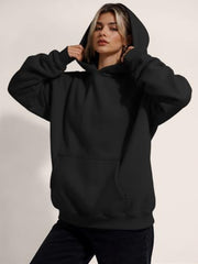 Trendy Queen Womens Hoodies Oversized Sweatshirt | Cozy Fleece Hoodie,Basic Pullover Sweatshirt,Large Kangaroo Pocket,Seamless Daily Outfit Match
