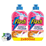 Flash Direct to Floor Cleaner Berry & Cherry Blossom 2x800ML