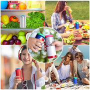 6 Pack Silicone Soda Can Lids – Reusable Can Covers for Soda, Beer, and Beverages – BPA-Free, Fits Standard Cans – Perfect for Juice, Coke, and More