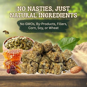 Exotic Nutrition Squirrel Beneficial Blocks - Healthy & Unique Supplemental Food with Nuts & Seeds, 10 oz